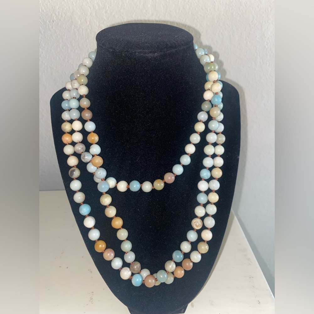 Long beaded necklace